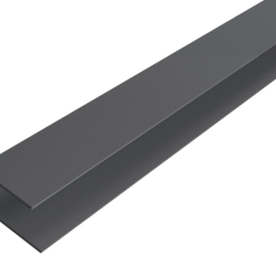 F-profiel | WEO® Essential Gardenwall Gevelbekleding | Aluminium | Dark Grey | 35x45mm | 360 cm