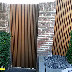WEO®35 Gardenwall |  brandklasse E | 33 x 170 mm | Teak | 390cm