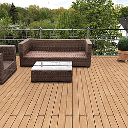 Terrasplank Robinia 22x120mm glad/glad P417 gevingerlast 400cm