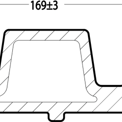 WEO®35 Gardenwall | brandklasse E | 33 x 170 mm | Cedar | 390cm