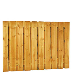 Grenen geschaafd plankenscherm 21-planks 17mm 180x130cm verticaal recht groen geïmpregneerd