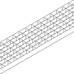 ACO Highline Maasrooster verzinkt staal L=1000mm 30/10