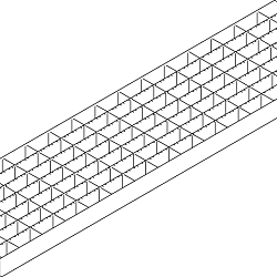 ACO Highline Maasrooster verzinkt staal L=500mm 30/10