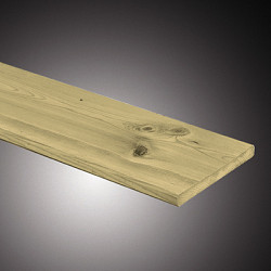 Grenen geschaafde Plank 1,5x14,0x300cm groen geïmpregneerd