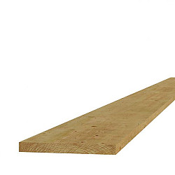 Grenen fijnbezaagde ruwe Plank 2x20x400cm groen geïmpregneerd
