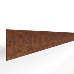 Kantopsluiting Cortenstaal Stroke 300cm x 16,5cm