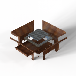 Cortenstaal vuurschaal