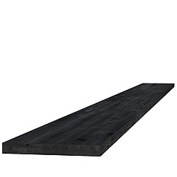 Douglas fijnbezaagde Plank 2,2x20,0x400cm zwart gedompeld.