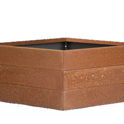 Bloembak Modulair Corten 60x60x42cm