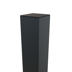 Boston Aluminium Poortpaal (Hol) voor Aluminium Poort gevuld 90x90x4mm L-275cm RAL9005