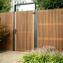 Lattenscherm Thermovision Ayous geschaafd recht horizontaal/verticaal 180x180cm