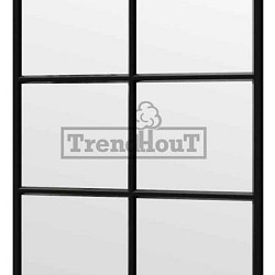 Steel Look raam 1630x2200mm zwart module B-03