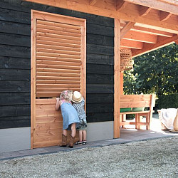 Shutterscherm douglas, 89x224cm, groen geïmpregneerd.