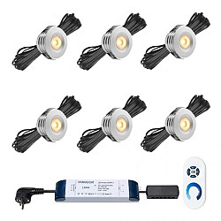 Cree LED veranda inbouwspot Pals ab | warmwit | set van 6