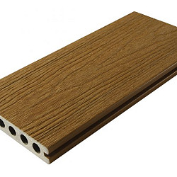 WPC 22,5x210mm FIberdeck Premium | ronde kamer | 2-zijdig | Teak 500cm