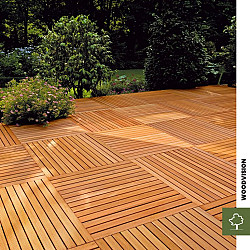 Hardhouten tegel 100x100cm