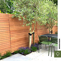 Lattenscherm Hardhouten Modern 180x180cm