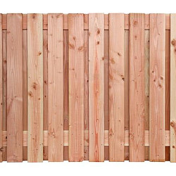 Douglas geschaafd plankenscherm 21-planks 16mm 180x130cm t.b.v. betonsysteem onbehandeld