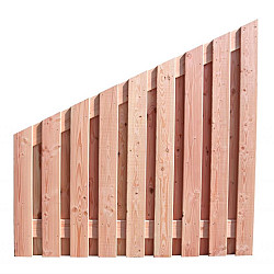 Douglas geschaafd plankenscherm 19-planks 16mm 180x180-90cm onbehandeld AFBOUW