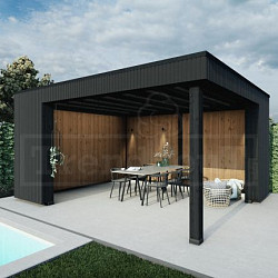 Buitenverblijf Capri 4900x4250x2550mm (bxdxh) model rechts alleen constructie