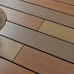 WPC 22,5x138mm Fiberdeck Exotics Bi-Color | massief | Ipé rood-bruin-geel | 390cm