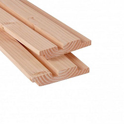 Douglas geschaafd rhombusprofiel 2,7x14,5x224cm onbehandeld
