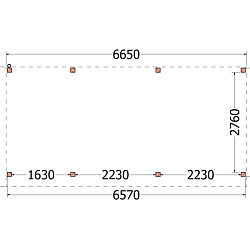 Buitenverblijf Casa 6650x3300x2600mm (bxdxh)
