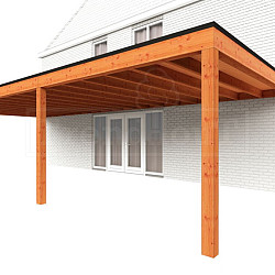 Aanbouwveranda Modena 10800x4850x2700mm (bxdxh)