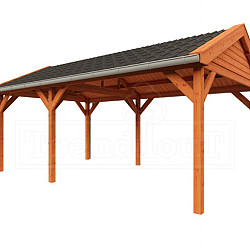 Buitenverblijf Zadeldak Betula 6300x4150x3350mm (bxdxh)