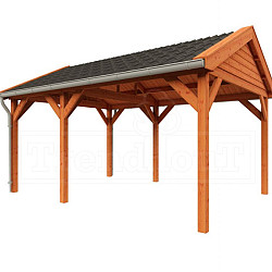 Buitenverblijf Zadeldak Betula 5050x4150x3350mm (bxdxh)