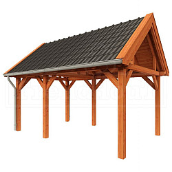 Buitenverblijf Zadeldak XL 5250x3800x3950mm (bxdxh)