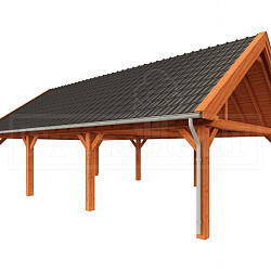 Buitenverblijf Zadeldak XXL 11450x7000x5000mm (bxdxh)