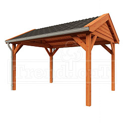 Buitenverblijf Zadeldak Betula 4000x3500x3150mm (bxdxh)