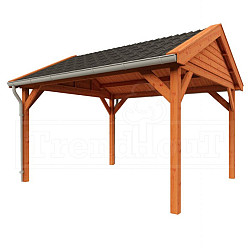 Buitenverblijf Zadeldak Betula 4000x4150x3350mm (bxdxh)