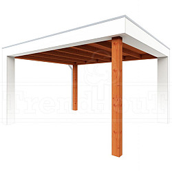 Buitenverblijf Verona model links 4000x4000x2500mm (bxdxh)