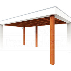 Buitenverblijf Verona model links 5100x3350x2500mm (bxdxh)