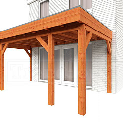 Aanbouwveranda Ancona 5750x3300x2600mm (bxdxh)