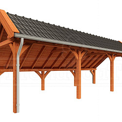 Kapschuur de Hoeve XL 8750x3800x3450mm (bxdxh) rechts