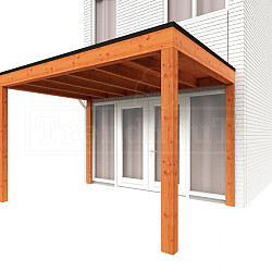 Aanbouwveranda Modena 3700x3000x2700mm (bxdxh)