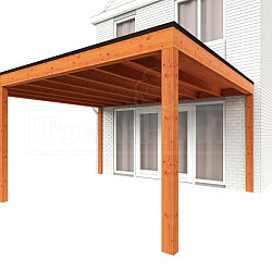 Aanbouwveranda Modena 4700x4850x2700mm (bxdxh) links