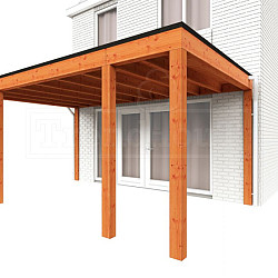 Aanbouwveranda Modena 5050x3650x2700mm (bxdxh)