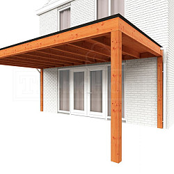 Aanbouwveranda Modena 5900x3650x2700mm (bxdxh) links