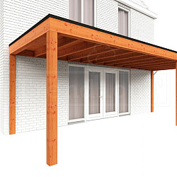 Aanbouwveranda Modena 7300x3000x2700mm (bxdxh) rechts