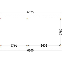Kapschuur de Deel 6800x3400x3000mm (bxdxh)