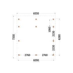 Kapschuur de Hofstee XXL 6550x7200x5000mm (bxdxh)