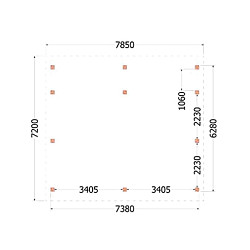 Kapschuur de Hofstee XXL 7850x7200x5000mm (bxdxh)