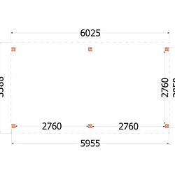 Kapschuur de Stee 6000x3600x3350mm (bxdxh)