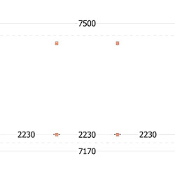 Buitenverblijf Zadeldak Betula 7500x4150x3350mm (bxdxh)