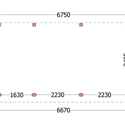 Buitenverblijf Mensa 6750x4000x2600mm (bxdxh)