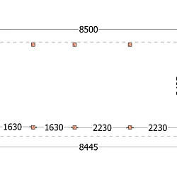 Buitenverblijf Mensa 8500x4000x2600mm (bxdxh)